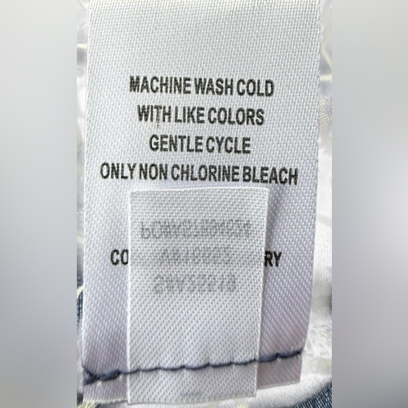 Blouse Appleseeds Womens Navy Blue Long Sleeve Blouse Sz Medium Office Business - Picture 5 of 7